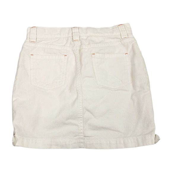 GYMBOREE Girl's Fun in the Sun White Denim Jean Embroidered Skirt Size 12 - Picture 2 of 11